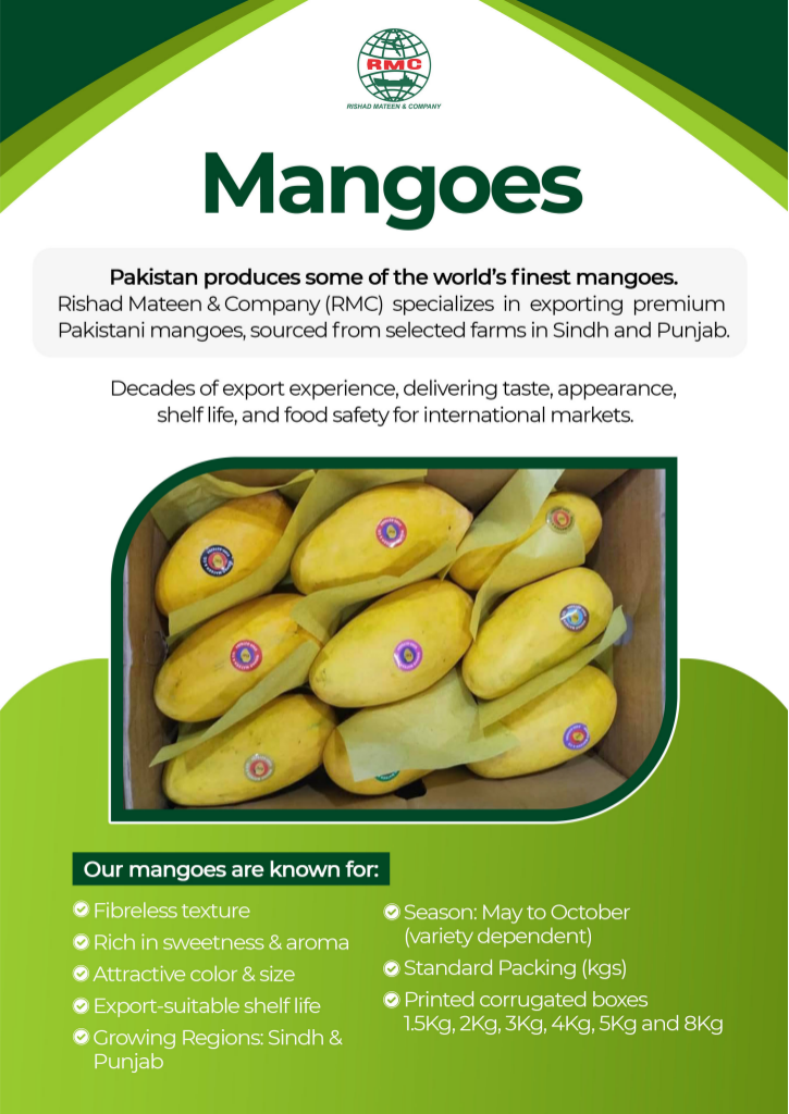 Pakistani Mangoes from RMC brochure